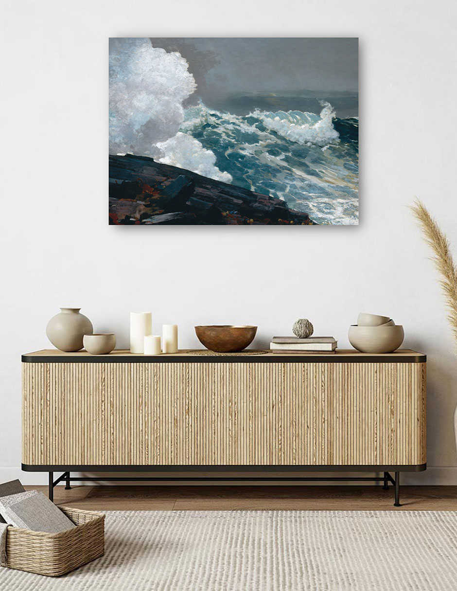 Foto 5 | Cuadro Decorativo - Noreste (1895)- Winslow Homer - Fotografía - 46x61 - Impresión En Lienzo - Fine Art Tj