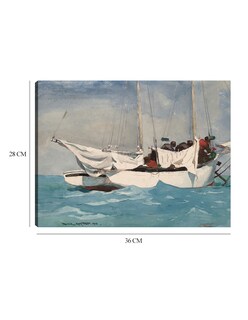 Foto 6 | Cuadro Decorativo - Key West, Acarreando Anclas (1903)- Winslow Homer - Fotografía - 28x36 - Impresión En Lienzo