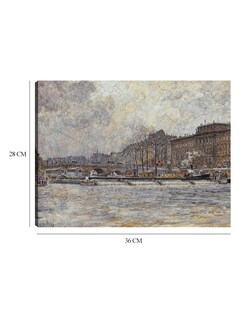 Foto 6 | Cuadro Decorativo - El Hôtel De La Monnaie Y El Pont-neuf (1901)- Frédéric Houbron - 28x36 - Impresión En Lienzo - Fa