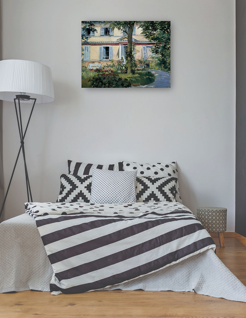 Foto 3 | Cuadro Decorativo - La Casa De Rueil (1882)- Edouard Manet - Fotografía - 46x61 - Impresión En Lienzo - Fine Art Tj