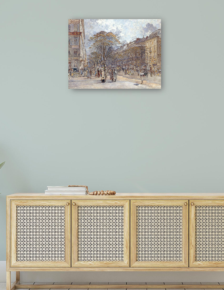 Foto 5 pulgar | Cuadro Decorativo - El Boulevard Des Italiens, Aspecto Matutino - Frédéric Houbron - 46x61 - Impresión En Lienzo - Fat