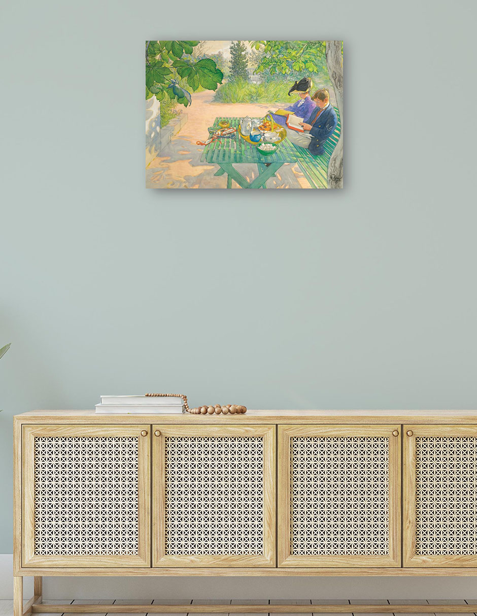 Foto 5 pulgar | Cuadro Decorativo - Lectura Navideña (1916)- Carl Larsson - Fotografía - 46x61 - Impresión En Lienzo - Fine Art Tj
