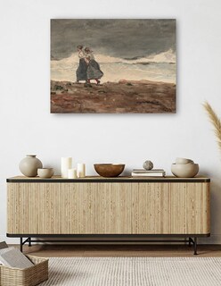 Foto 5 | Cuadro Decorativo - Peligro (1883-1887)- Winslow Homer - Fotografía - 46x61 - Impresión En Lienzo - Fine Art Tj