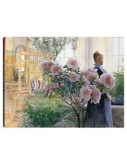 Foto 1 | Cuadro Decorativo - Azalea (1906)- Carl Larsson - Fotografía - 69x92 - Impresión En Lienzo - Fine Art Tj