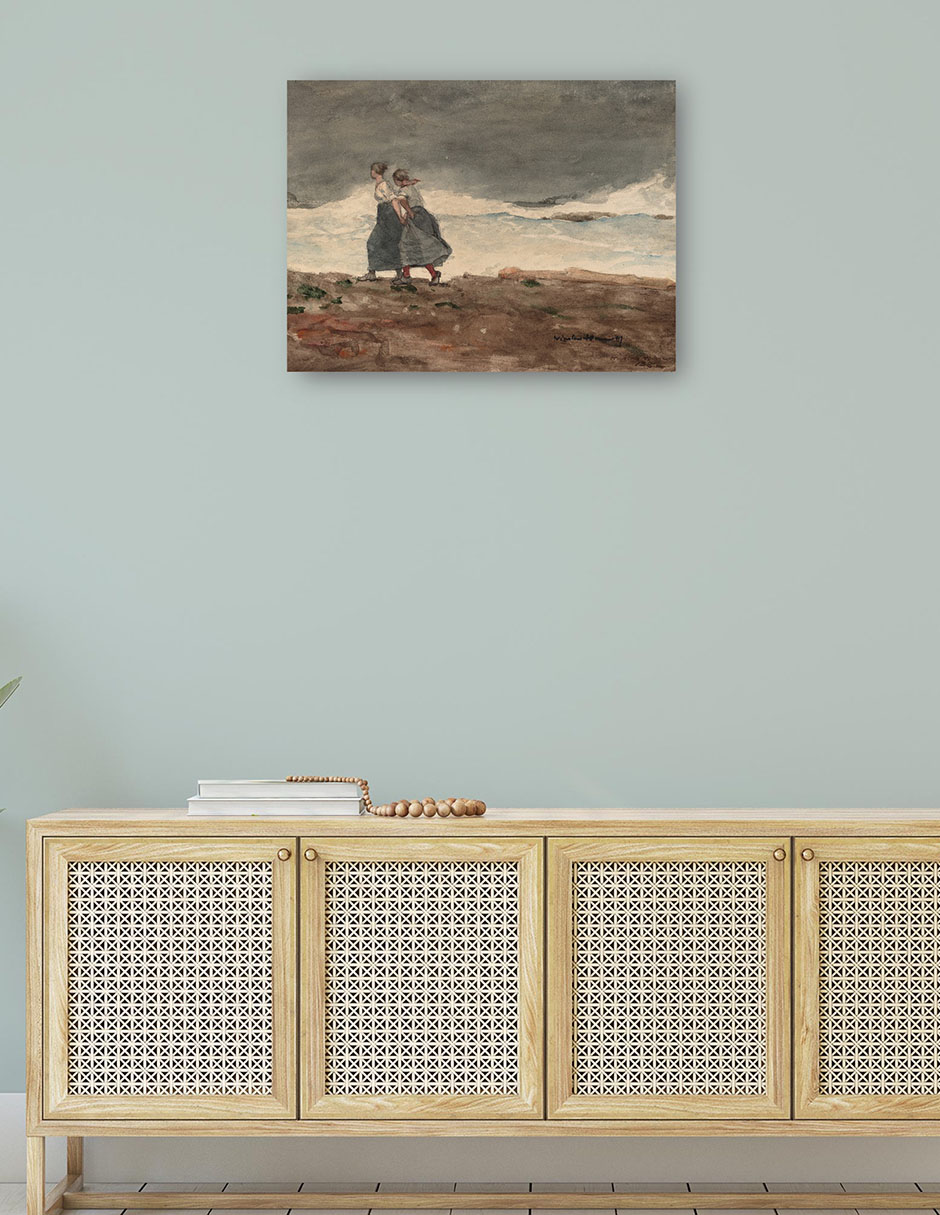 Foto 4 | Cuadro Decorativo - Peligro (1883-1887)- Winslow Homer - Fotografía - 28x36 - Impresión En Lienzo - Fine Art Tj