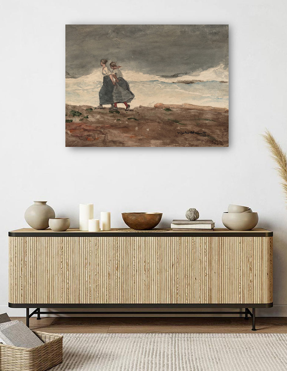 Foto 5 | Cuadro Decorativo - Peligro (1883-1887)- Winslow Homer - Fotografía - 28x36 - Impresión En Lienzo - Fine Art Tj