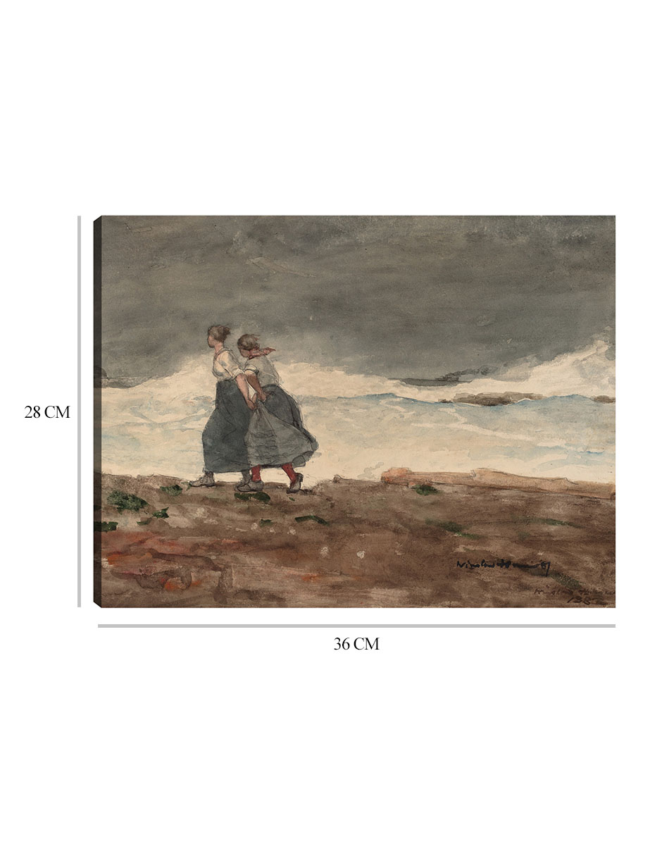Foto 6 | Cuadro Decorativo - Peligro (1883-1887)- Winslow Homer - Fotografía - 28x36 - Impresión En Lienzo - Fine Art Tj