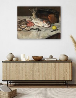 Foto 5 | Cuadro Decorativo - Pez (naturaleza Muerta) (1864)- Edouard Manet - Fotografía - 46x61 - Impresión En Lienzo - Fine