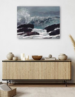 Foto 5 | Cuadro Decorativo - Costa De Maine (1896)- Winslow Homer - Fotografía - 69x92 - Impresión En Lienzo - Fine Art Tj