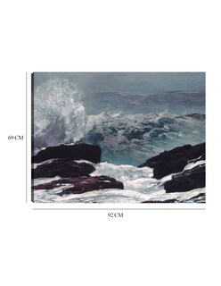 Foto 6 | Cuadro Decorativo - Costa De Maine (1896)- Winslow Homer - Fotografía - 69x92 - Impresión En Lienzo - Fine Art Tj