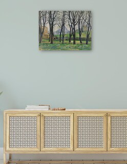 Foto 4 | Cuadro Decorativo - Castaños En Jas De Bouffan (c. 1885-1886)- Paul Cézanne - 28x36 - Impresión En Lienzo - Fatj