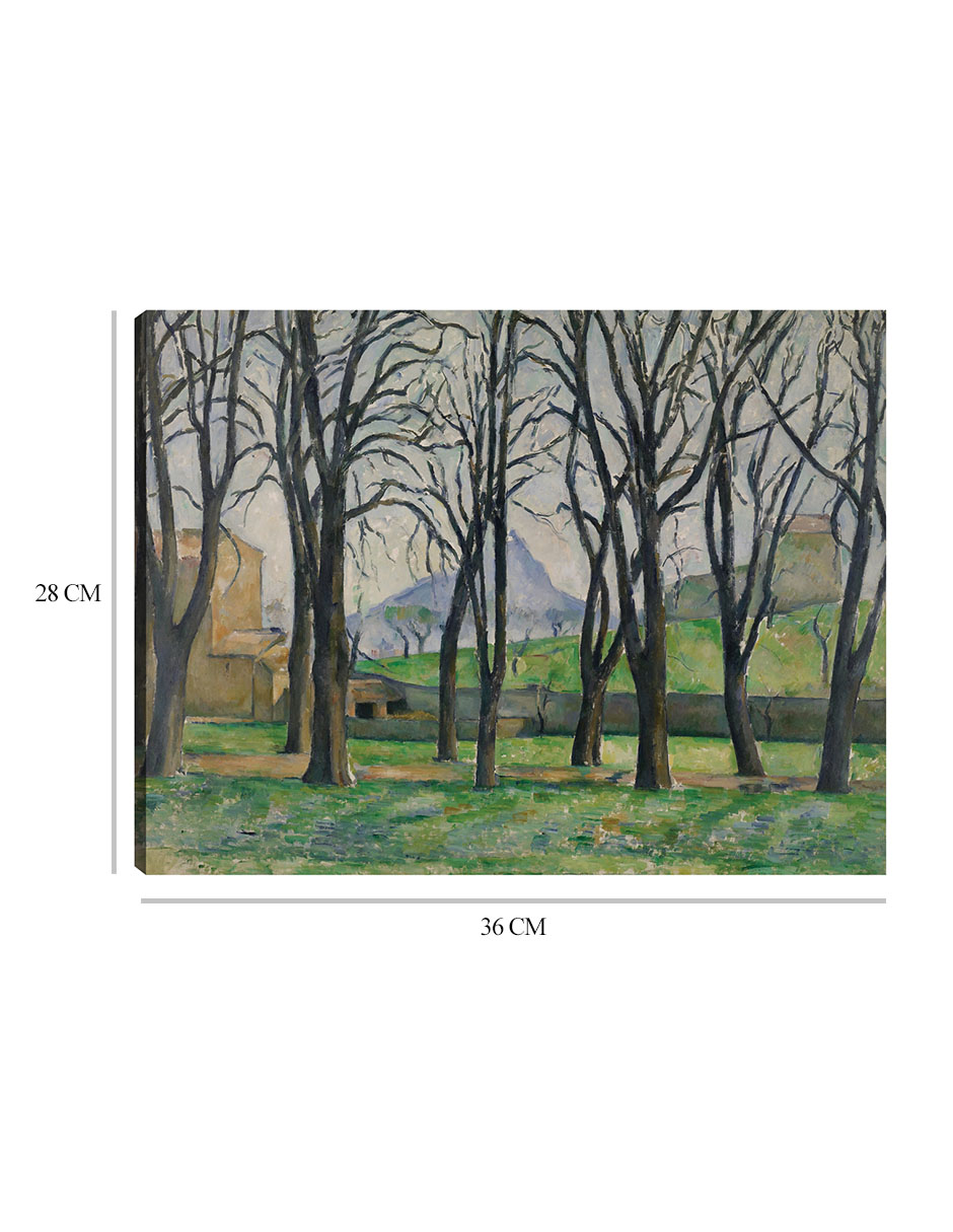 Foto 6 | Cuadro Decorativo - Castaños En Jas De Bouffan (c. 1885-1886)- Paul Cézanne - 28x36 - Impresión En Lienzo - Fatj