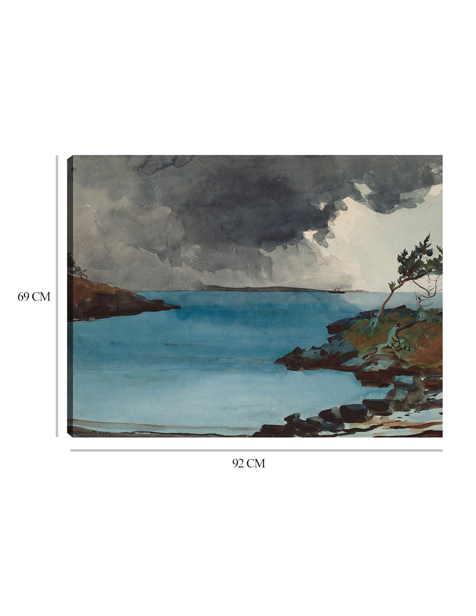 Foto 6 | Cuadro Decorativo - La Tormenta Que Se Avecina (1901)- Winslow Homer - Fotografía - 69x92 - Impresión En Lienzo -
