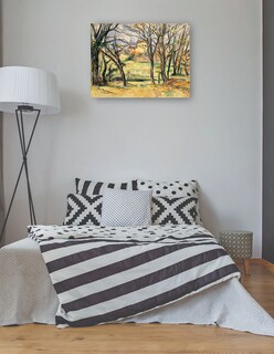 Foto 3 | Cuadro Decorativo - Árboles Y Casas Cerca Del Jas De Bouffan (1885-1886)- Paul Cézanne - 46x61 - Impresión En Lien