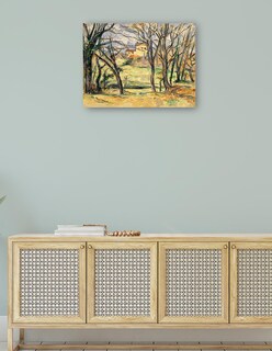 Foto 4 | Cuadro Decorativo - Árboles Y Casas Cerca Del Jas De Bouffan (1885-1886)- Paul Cézanne - 46x61 - Impresión En Lien