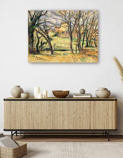 Foto 5 | Cuadro Decorativo - Árboles Y Casas Cerca Del Jas De Bouffan (1885-1886)- Paul Cézanne - 46x61 - Impresión En Lien