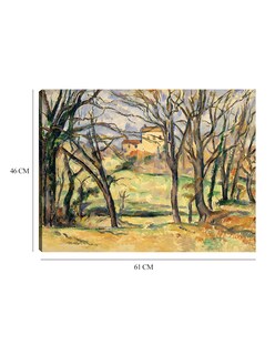Foto 6 | Cuadro Decorativo - Árboles Y Casas Cerca Del Jas De Bouffan (1885-1886)- Paul Cézanne - 46x61 - Impresión En Lien