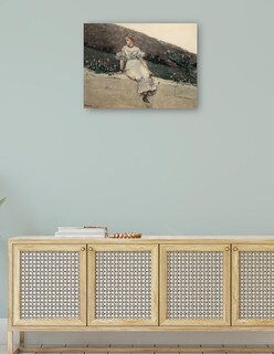 Foto 4 | Cuadro Decorativo - El Muro Del Jardín (1880)- Winslow Homer - Fotografía - 28x36 - Impresión En Lienzo - Fine Art Tj