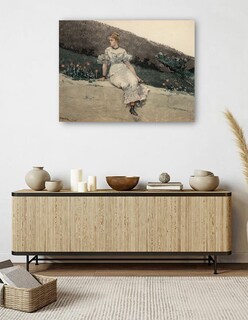Foto 5 | Cuadro Decorativo - El Muro Del Jardín (1880)- Winslow Homer - Fotografía - 28x36 - Impresión En Lienzo - Fine Art Tj