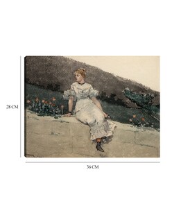 Foto 6 | Cuadro Decorativo - El Muro Del Jardín (1880)- Winslow Homer - Fotografía - 28x36 - Impresión En Lienzo - Fine Art Tj