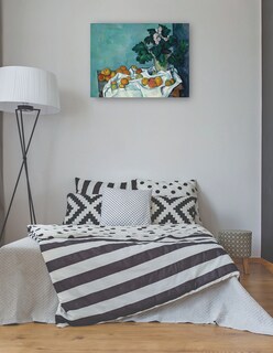 Foto 3 | Cuadro Decorativo - Naturaleza Muerta Con Manzanas Y Una Maceta De Prímulas - Paul Cézanne - 28x36 - Impresión