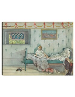 Foto 1 | Cuadro Decorativo - Cock-a-doodle-do, Son Las Siete En Point- Carl Larsson - 28x36 - Impresión En Lienzo - Fatj
