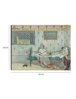 Foto 6 | Cuadro Decorativo - Cock-a-doodle-do, Son Las Siete En Point- Carl Larsson - 28x36 - Impresión En Lienzo - Fatj