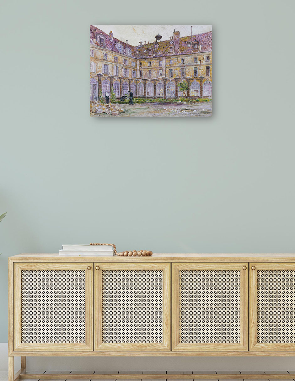 Foto 4 | Cuadro Decorativo - El Claustro De La Abbaye-aux-bois, Rue De Sèvres - Frédéric Houbron - 46x61 - Impresión En L