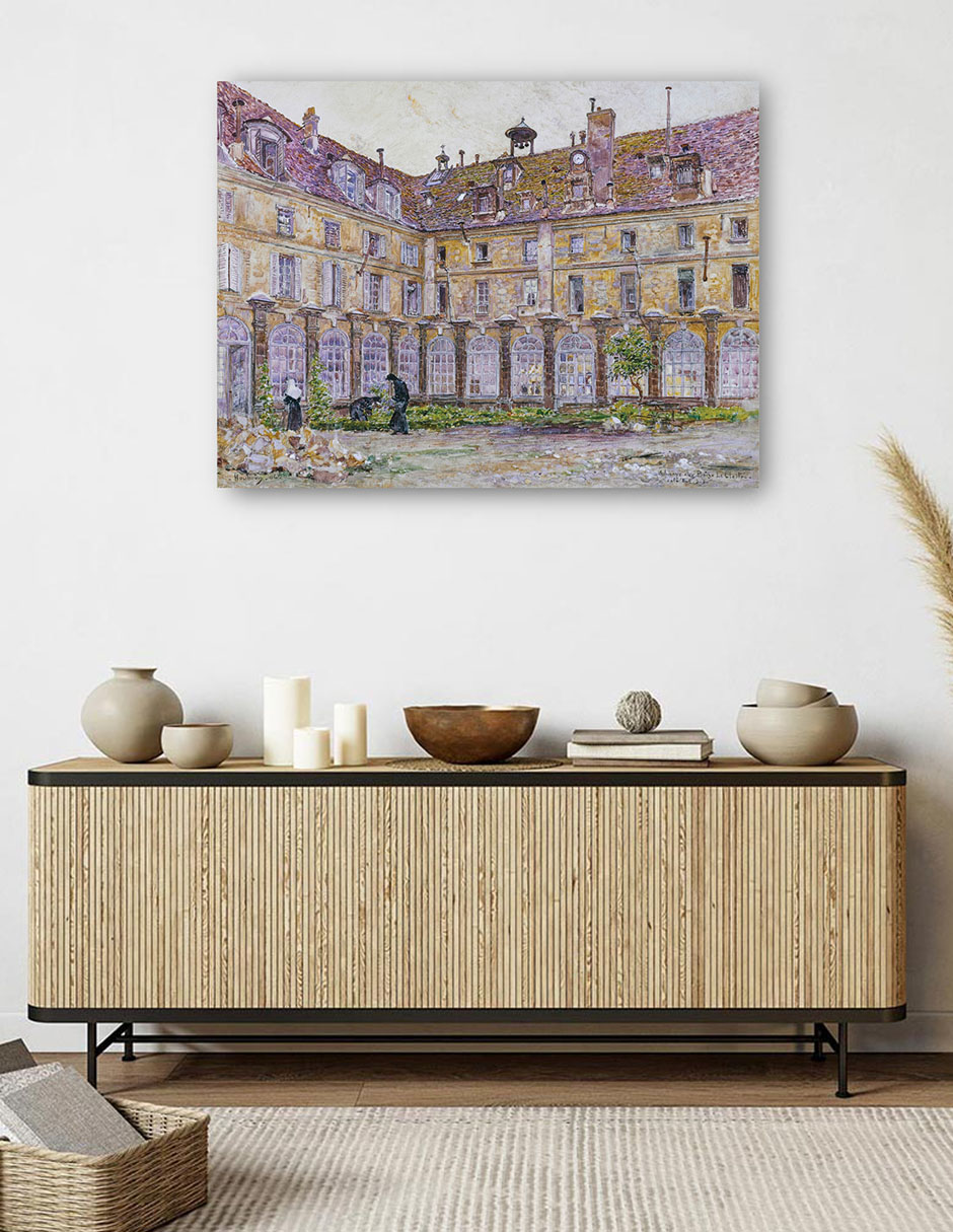 Foto 5 | Cuadro Decorativo - El Claustro De La Abbaye-aux-bois, Rue De Sèvres - Frédéric Houbron - 46x61 - Impresión En L