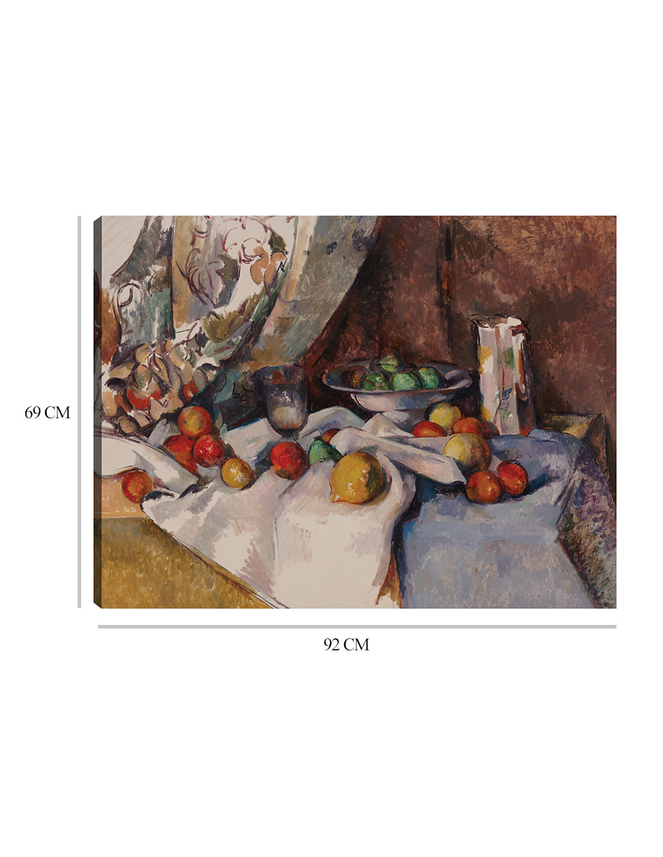 Foto 7 pulgar | Cuadro Decorativo - Naturaleza Muerta Con Manzanas (de 1895 A 1898)- Paul Cézanne - 69x92 - Impresión En Lienzo - Fatj