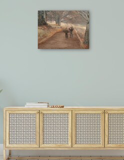 Foto 4 | Cuadro Decorativo - Sendero Cerca De Herlufsholm, Zelanda (1890)- Laurits Andersen Ring - 46x61 - Impresión En Lien