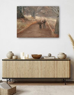 Foto 5 | Cuadro Decorativo - Sendero Cerca De Herlufsholm, Zelanda (1890)- Laurits Andersen Ring - 46x61 - Impresión En Lien