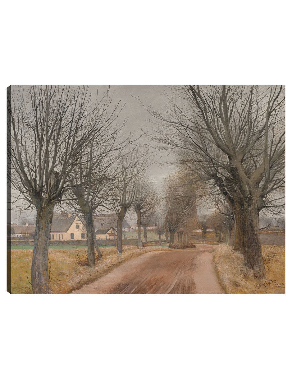 Foto 2 pulgar | Cuadro Decorativo - Un Camino Cerca De Vinderød, Zelanda (1898)- Laurits Andersen Ring - 46x61 - Impresión En Lienz