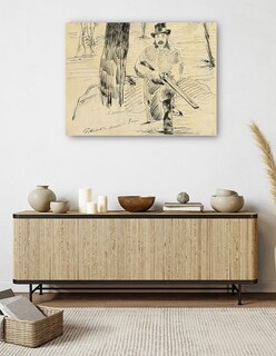 Foto 5 | Cuadro Decorativo - Pertuiset, El Cazador De Leones (1881)- Edouard Manet - 46x61 - Impresión En Lienzo - Fatj