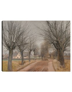 Foto 1 | Cuadro Decorativo - Un Camino Cerca De Vinderød, Zelanda (1898)- Laurits Andersen Ring - 28x36 - Impresión En Lienz