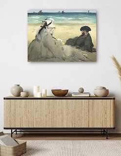 Foto 5 | Cuadro Decorativo - En La Playa (1873)- Edouard Manet - 28x36 - Impresión En Lienzo - Fine Art Tj