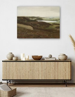 Foto 5 | Cuadro Decorativo - Un Paisaje Cerca De Bryrup, Jutlandia (1888)- Laurits Andersen Ring - 46x61 - Impresión En Lien