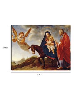 Foto 6 | Cuadro Decorativo - La Huida A Egipto (entre 1648 Y 1650)- Carlo Dolci - Fotografía - 69x92 - Impresión En Lien