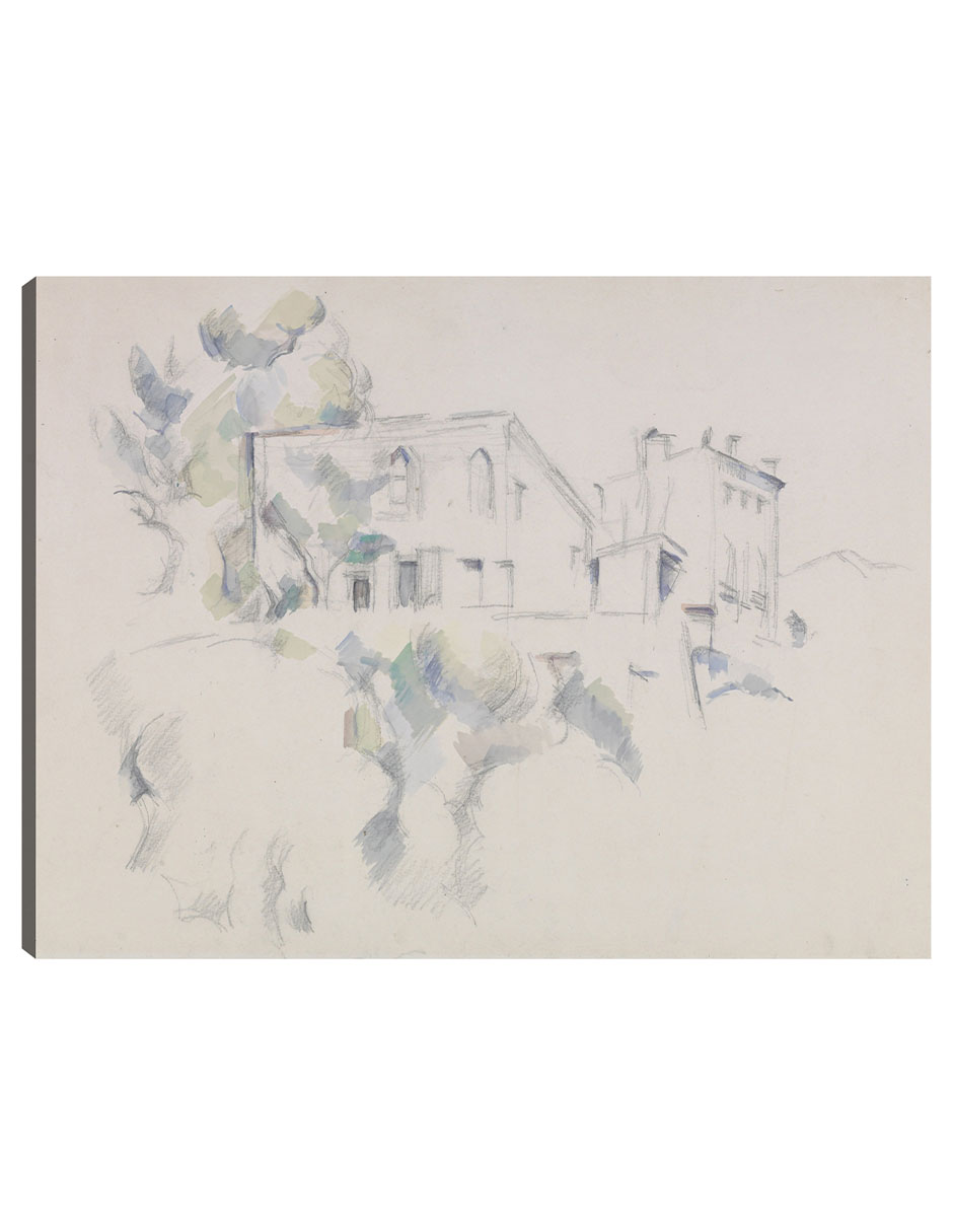 Foto 1 | Cuadro Decorativo - Vista Del Château Noir (hacia 1887 - 1890)- Paul Cézanne - 28x36 - Impresión En Lienzo - Fatj