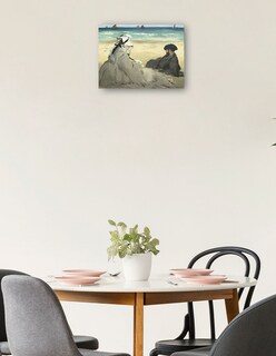 Foto 2 | Cuadro Decorativo - En La Playa (1873)- Edouard Manet - 46x61 - Impresión En Lienzo - Fine Art Tj