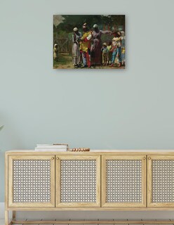 Foto 4 | Cuadro Decorativo - Vestirse Para El Carnaval (1877)- Winslow Homer - Fotografía - 69x92 - Impresión En Lienzo - F