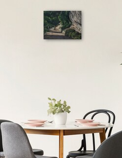 Foto 2 | Cuadro Decorativo - Paisaje. Camino Con Árboles En Las Montañas Rocosas - Paul Cézanne - 46x61 - Impresión En Lie