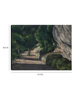 Foto 6 | Cuadro Decorativo - Paisaje. Camino Con Árboles En Las Montañas Rocosas - Paul Cézanne - 46x61 - Impresión En Lie