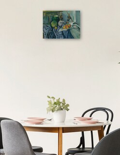 Foto 2 | Cuadro Decorativo - Naturaleza Muerta Con Tarro De Jengibre Y Berenjenas - Paul Cézanne - 46x61 - Impresión En Lie