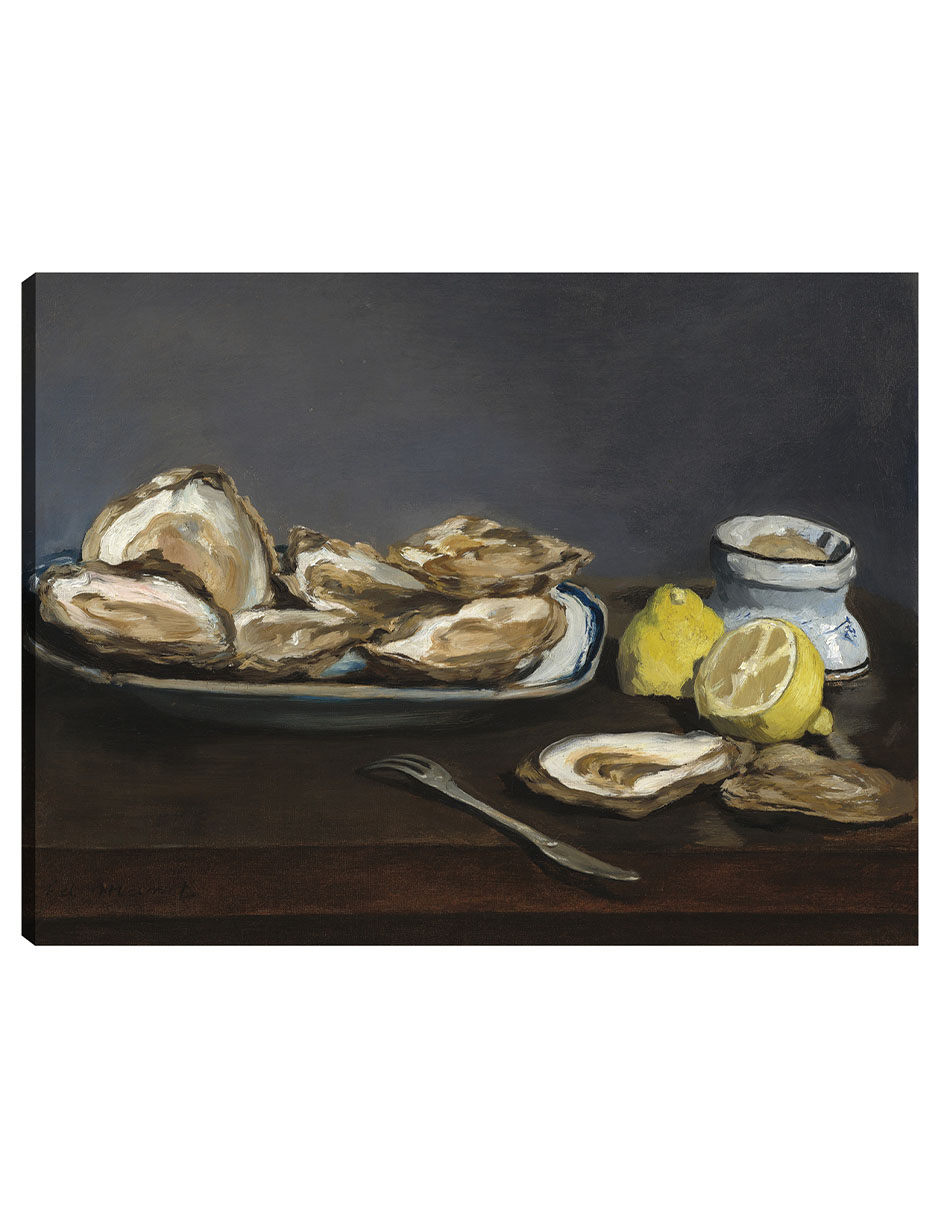 Foto 2 pulgar | Cuadro Decorativo - Ostras (1862)- Edouard Manet - Fotografía - 46x61 - Impresión En Lienzo - Fine Art Tj