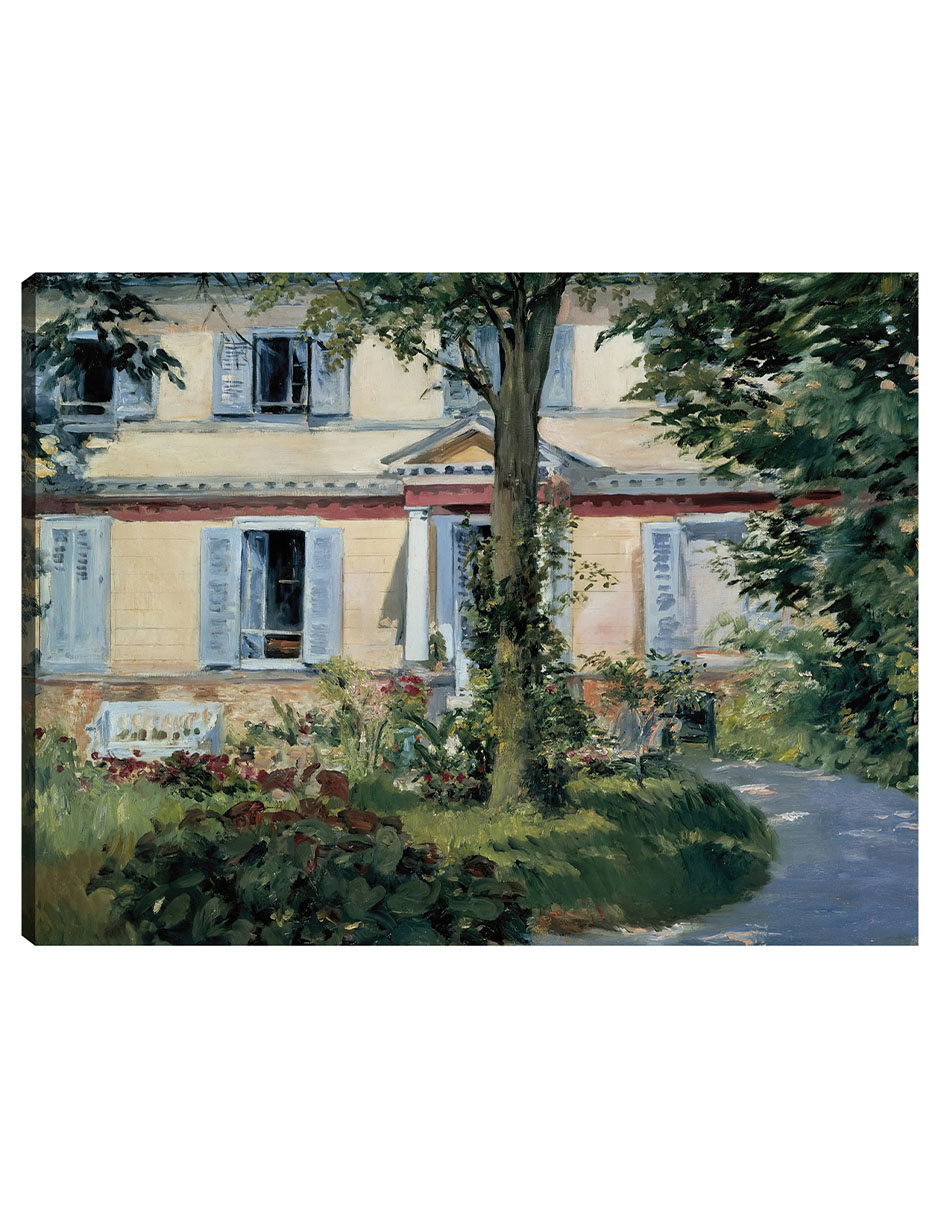 Foto 1 | Cuadro Decorativo - La Casa De Rueil (1882)- Edouard Manet - Fotografía - 28x36 - Impresión En Lienzo - Fine Art Tj