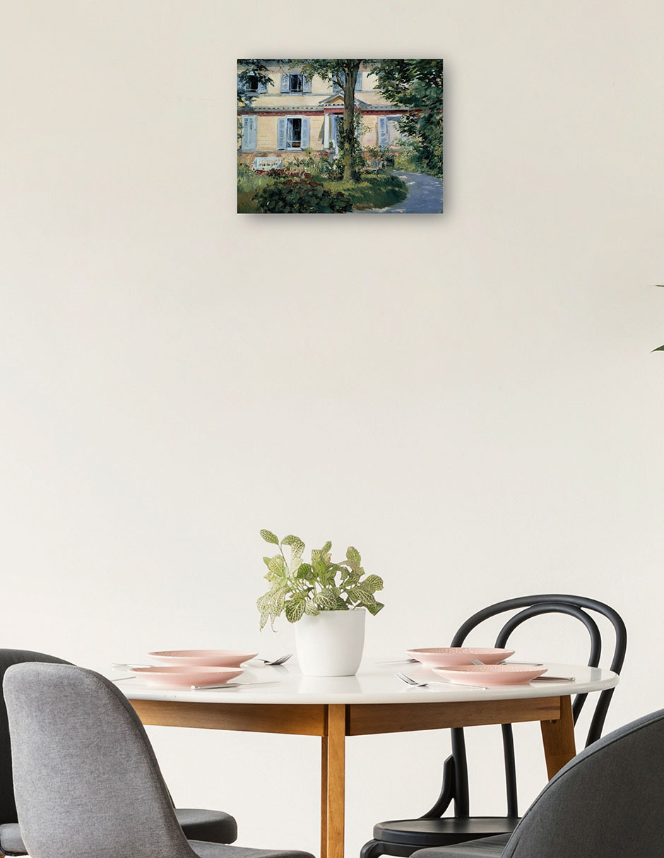 Foto 2 | Cuadro Decorativo - La Casa De Rueil (1882)- Edouard Manet - Fotografía - 28x36 - Impresión En Lienzo - Fine Art Tj