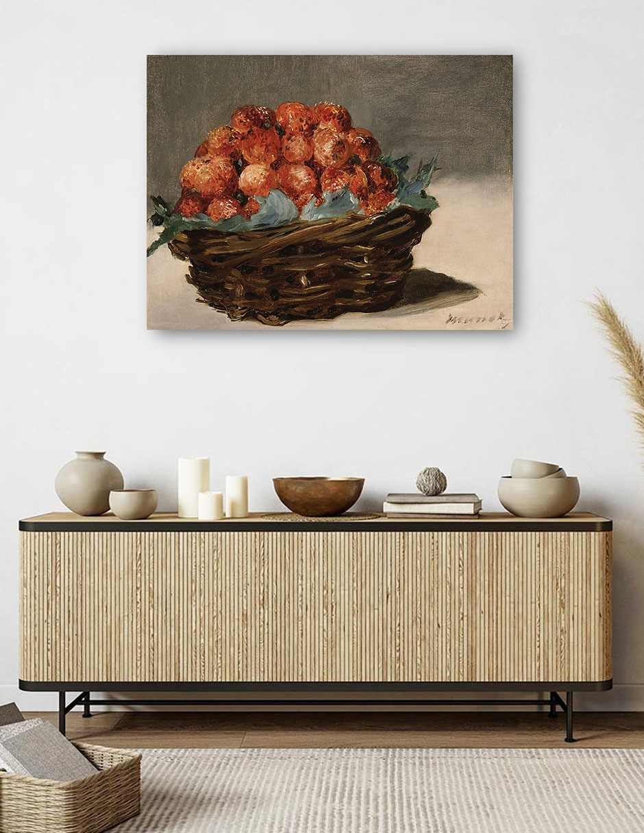 Foto 6 pulgar | Cuadro Decorativo - Fresas (hacia 1882)- Edouard Manet - Fotografía - 46x61 - Impresión En Lienzo - Fine Art Tj