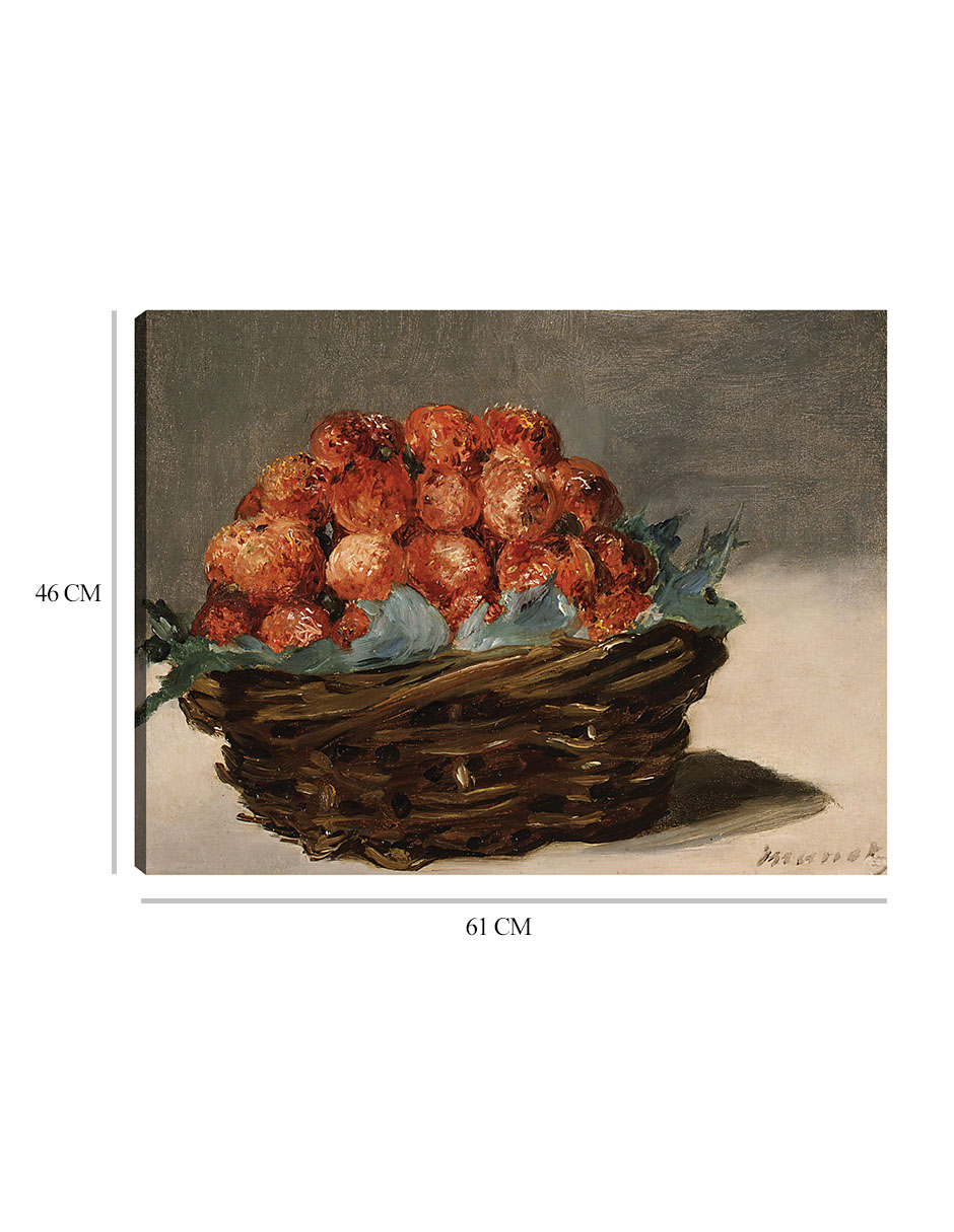 Foto 7 pulgar | Cuadro Decorativo - Fresas (hacia 1882)- Edouard Manet - Fotografía - 46x61 - Impresión En Lienzo - Fine Art Tj