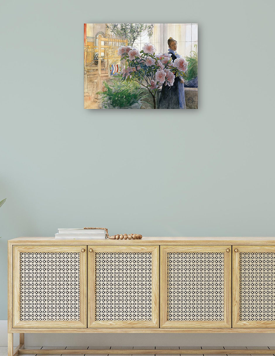 Foto 5 pulgar | Cuadro Decorativo - Azalea (1906)- Carl Larsson - Fotografía - 28x36 - Impresión En Lienzo - Fine Art Tj